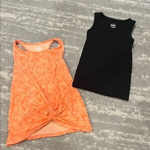 Wonder Nation Orange and Black Tank Tops